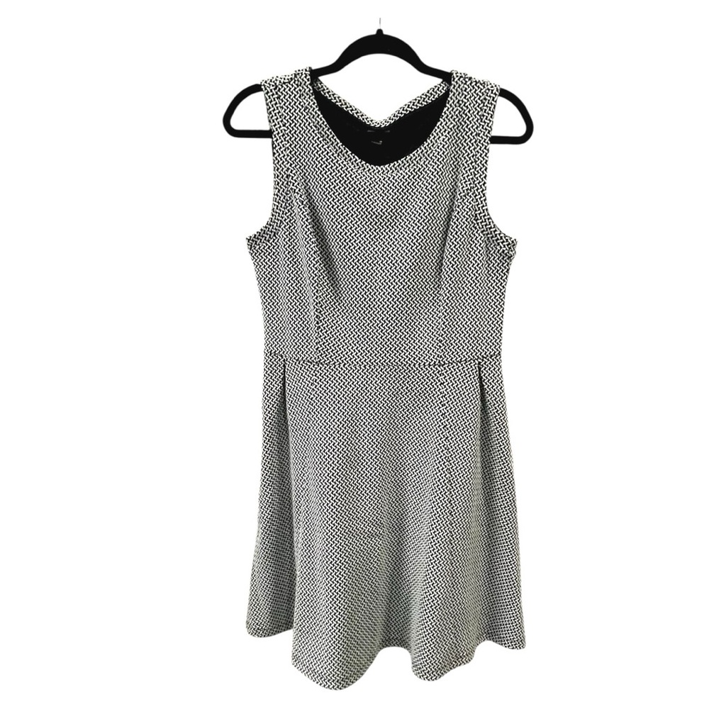 Merona A-Line Dress- Black & White - Size Med